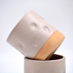 Pahar ceramică Nude - Amprente Mat, 300 ml 