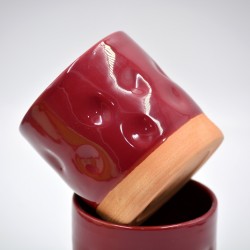 Pahar ceramică Viva Magenta - Amprente, 300 ml