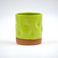 Pahar ceramică Verde Crud - Amprente, 300 ml