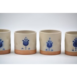 Pahar ceramică Tradițional Crem - Lalea, 300 ml