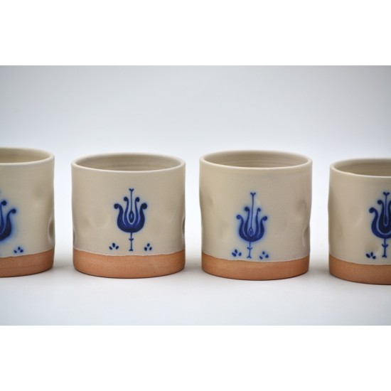 Pahar ceramică Tradițional Crem - Lalea, 300 ml