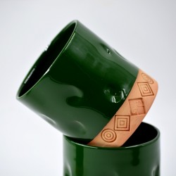 Pahar ceramică Semne Tradiționale - Salbă, 300 ml