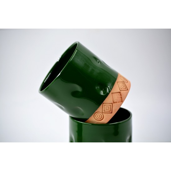 Pahar ceramică Semne Tradiționale - Salbă, 300 ml