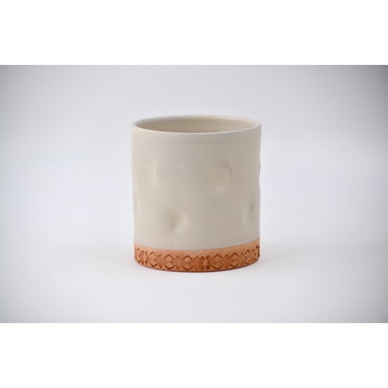 Pahar ceramică Semne Tradiționale - Bordură, 300 ml