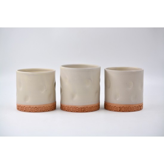 Pahar ceramică Semne Tradiționale - Bordură, 300 ml