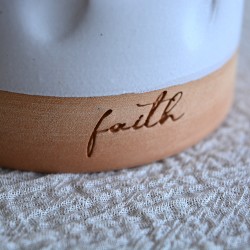 Pahar ceramică Amprente - Faith, 300 ml