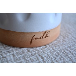 Pahar ceramică Amprente - Faith, 300 ml