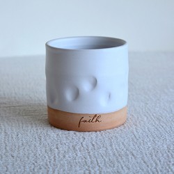Pahar ceramică Amprente - Faith, 300 ml