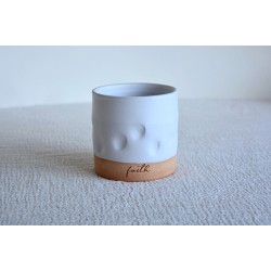 Pahar ceramică Amprente - Faith, 300 ml