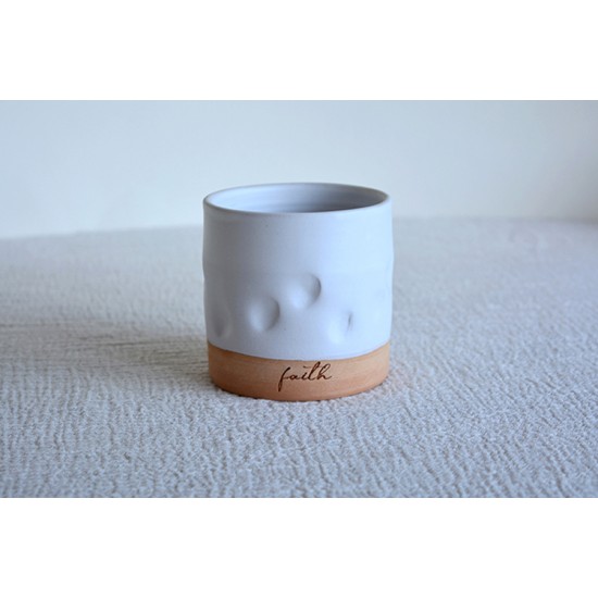 Pahar ceramică Amprente - Faith, 300 ml
