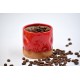 Pahar ceramică Roșu - Amprente, 180 ml