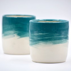 Pahar ceramică - Blue Lagoon, 300 ml