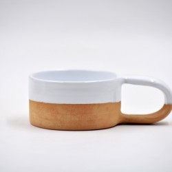 Ceașcă ceramică  - Alb Teracota, 200 ml