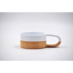 Ceașcă ceramică  - Alb Teracota, 200 ml