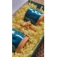Cutie cadou Blue Lagoon- 2 pahare amprente + nod deco