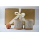 Cutie cadou Crem Specks - 2 pahare amprente + nod deco