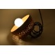 Lampă suspendată - abajur ceramică teracota, 18x9 cm