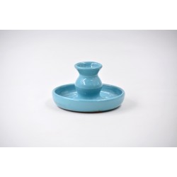 Suport ceramică pentru lumânări - Bleu, 10 cm