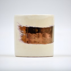 Lumânare parfumată cu suport ceramică - Cooper Island (Miros de mare), 28 h