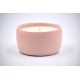 Lumânare parfumată cu suport ceramică - Melon Dew (Pepene galben), 33 h