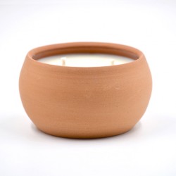 Lumânare parfumată cu suport ceramică -  Tropical Vanilla (Vanilie, cocos), 33 h