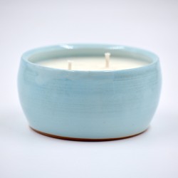 Lumânare parfumată cu suport ceramică - Evening Scent (Gardenia, iasomie), 30 h