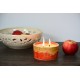 Lumânare parfumată cu suport ceramică - Summer Taste (Cireșe, mere, piersici), 33 h