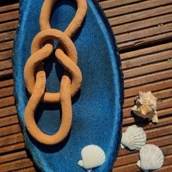 Nod decorativ perete - Teracota, 27 cm