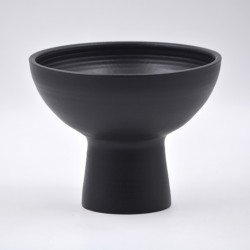 Bol cu picior - Negru mat, 15x13 cm