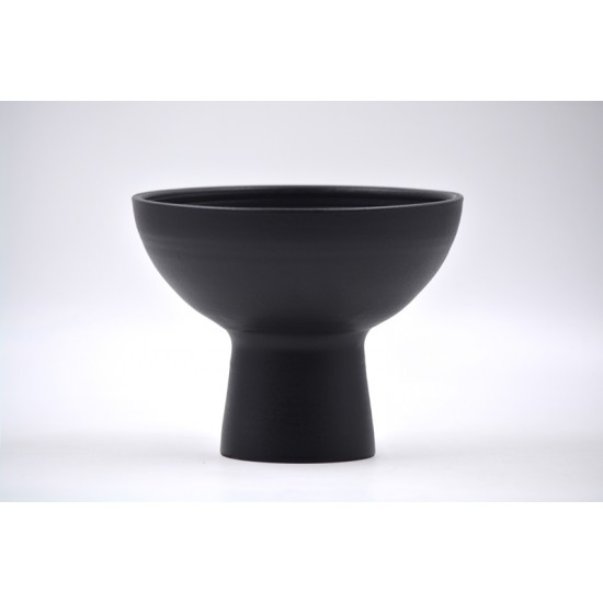 Bol cu picior - Negru mat, 15x13 cm