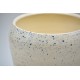 Vază - Ghiveci ceramică Alb - Cobalt Splash, 11 x 14 cm