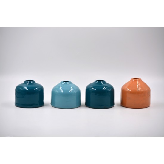 Vază ceramică S - Blue Lagoon, 8 cm