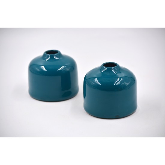 Vază ceramică S - Blue Lagoon, 8 cm