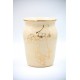 Vază ceramică Alb - Aur - Flori, 20 cm