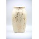 Vază ceramică Alb - Aur - Flori, 30 cm